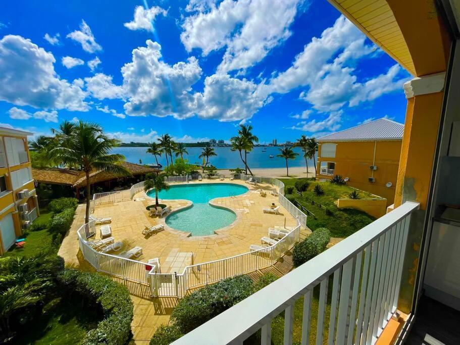 Superbe Studio Lumineux, Vue Sur Piscine Et Mer Baie Nettle Ngoại thất bức ảnh